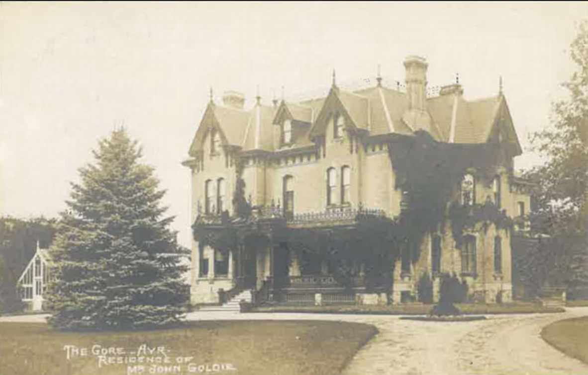 The Gore mansion, the white-brick Victorian house built in 1884